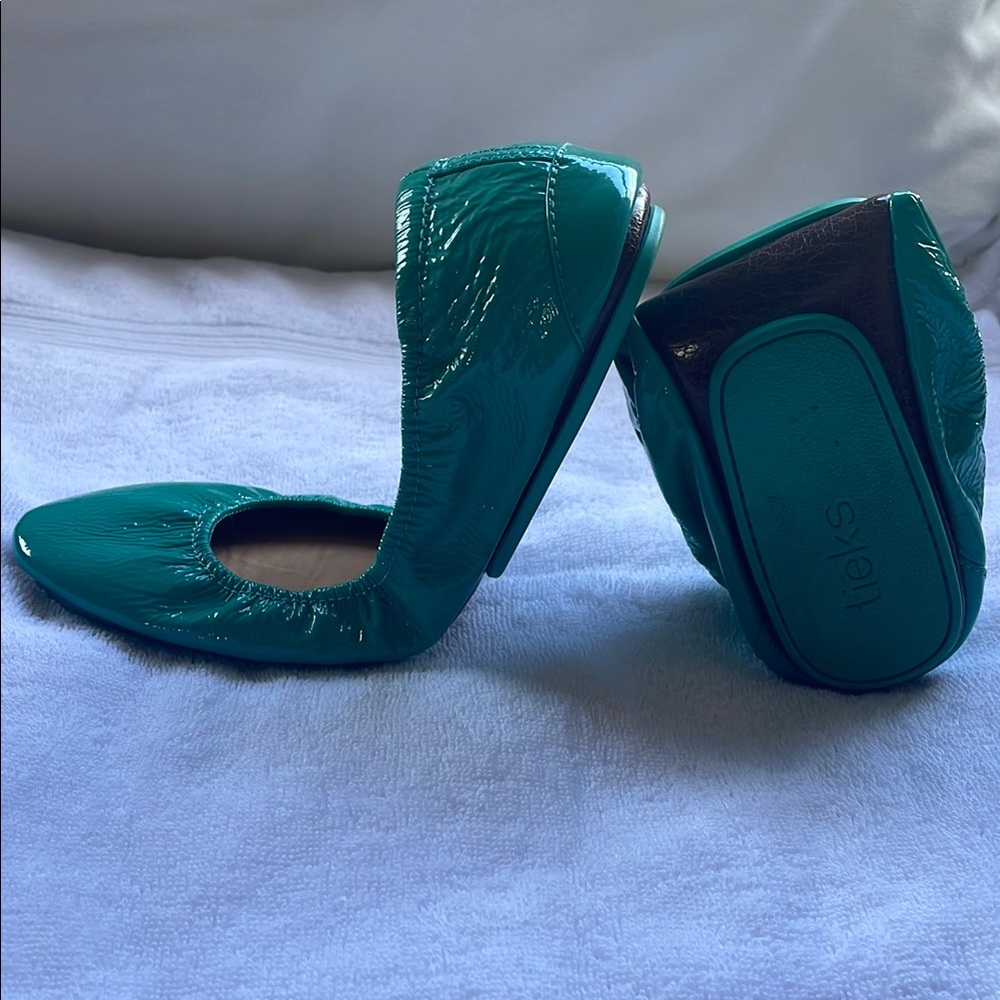 Tieks Blue Ballet Flats Flexible Comfort